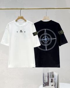 Camiseta para hombre Ropa de marca de lujo Camisas Carta Algodón puro Diseñador de manga corta Primavera Verano Marea para hombre Camisetas para mujer 01