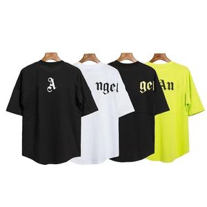 T-shirt pour hommes Pam Angls Designer T-shirt 21 couleurs Lovers Fashion Drop épaule Grand Fitness Wear Graffiti Bear Style Chest Letter304A