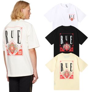 T-shirt pour hommes RHUDE Designer Beach Style Rhude Hommes et femmes T-shirt Mode d'été T-shirt Rhude Coton Imprimer Street Casual Lettre Manches courtes C1