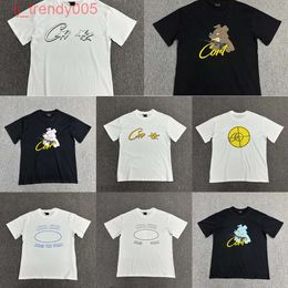 Camiseta para hombres estampado de estampado Moda Fashion Hip Hop Y2K Leisure Demon Island Manga corta Hombres y mujer Marca de moda Cabeza de algodón Camisetas de los deportes callejeros ng