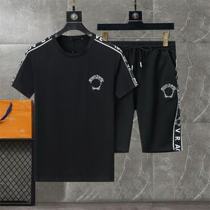 T-shirt pour homme à manches courtes imprimé tenue Chenille survêtement noir coton Londres Streetwear M-XXXL