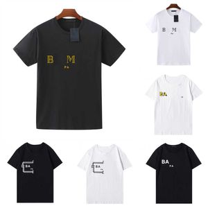 T-shirt pour hommes T-shirt à manches courtes T-shirt Chemises de créateurs T-shirt Col rond Séchage rapide Mélange de coton Lettre imprimée Designers d'été décontractés T-shirt Vêtements pour hommes