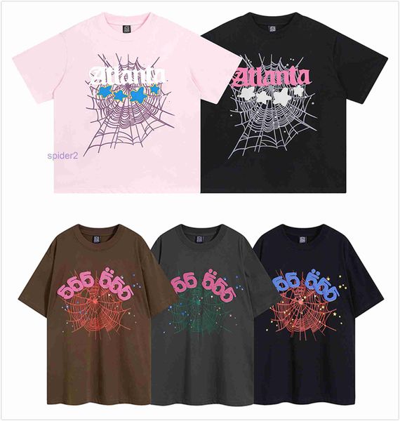 T-shirt pour hommes Spider Graphic Tee-shirts Vêtements Vêtements Hipster Vintage Tissu lavé Street Graffiti Style Fissuration Motif géométrique Poids élevé A3 5ZIW