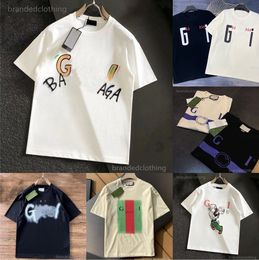 Heren T -shirt Zomerontwerper Dames T -shirt Tops Tomaten Render Vintage Italië Parijs Parijs Gezamenlijk ontworpen luxemerk Oversized T -shirt Uomo -kleding Haikyuu Femme Man Tees