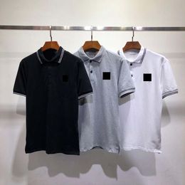 Designer Hommes POLO T-shirts Casual Mode Pur Coton Broderie noir et blanc Bleu Multi-couleur hommes et femmes T-shirt Taille M-2XL