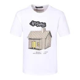 T-shirt pour hommes Été Couples pour hommes / femmes Tendance de la mode décontractée High Street Loose HIP-HOP100% coton imprimé col rond cuciT-Shirt M-3XL .FY # 03