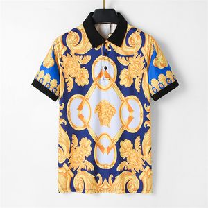 Heren T-shirt Zomer Tshirt Mode Poloshirt High Street Designer Kleding Effen Kleur Revers Polo Tees Top Kwaliteit Katoenen Kleding Plus Size Tees03