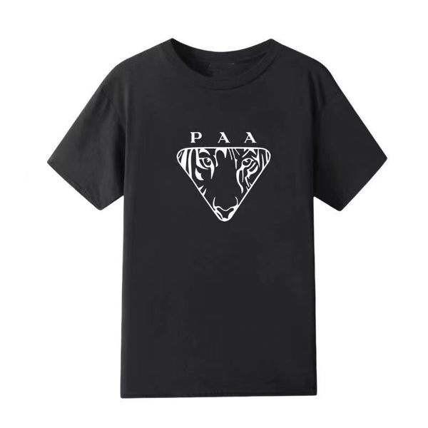 Camiseta para hombres THISHS Men Tees Algodón Ropa acolchada Cartoon Luxury Cartoon Men and Women con el mismo párrafo Chaopai para hombre