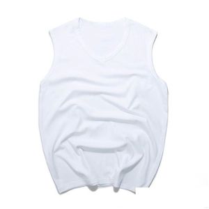 T-shirts pour hommes 18 à col en V blanc en V sans manche T-shirt Drop livraison de vêtements de vêtements