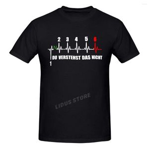 Heren T-shirts 2023 Mode Vrije Tijd Motorfiets Hartslag U Realiseert De Niet T-shirt Harajuku Streetwear Katoen Grafische T-shirt Merken tee