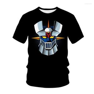 Heren T Shirts 2023 Game Mazinger Z 3D Gedrukte T-shirt Men Dames Zomer Fashion Casual korte mouw Anime film Robot Harajuku Streetwear