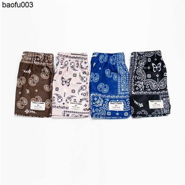 T-shirts pour hommes 2023 Nouveau Ryoko Rain Mesh Shorts Hommes Tendance Paisley Print Shorts Gym Basketball Shorts Hommes Entraînement Courir Pantalon Court Hommes Shorts J230522