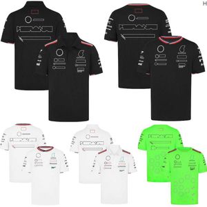 T-shirts masculins 2024 F1 T-shirt T-shirt Formule Polo Polo NOUVEAU COURT DE DRIVE