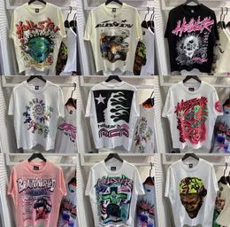 T-shirts pour hommes 2024 Hellstar Chemise À Manches Courtes Tee Hommes Femmes Haute Qualité Streetwear Hip Hop Mode T-shirt Hell Star Taille Courte S-XL