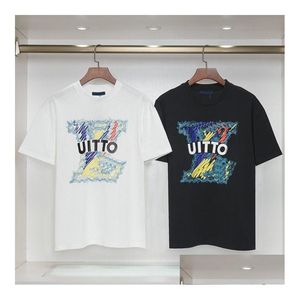 T-shirts masculins 2024 Nouveau t-shirt Designer de la marque de luxe T-shirt Lettre de pulvérisation