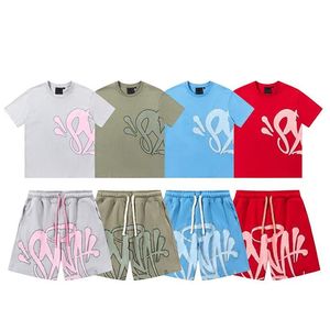 T-shirts masculins 5a Syna World Tshirts Set Designer Swearthirt Tee T-shirt imprimé Short Y2K Tees Tshirt graphique et shorts Hip Hop Drop OT7S5