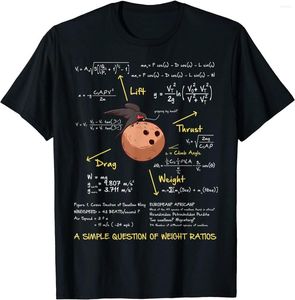 Les t-shirts pour hommes une question simple de rapports de poids T-shirt mathématiques drôles t-shirts en coton