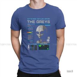 Heren t shirts Alien Ufo katoen t -shirt onze bezoekers The Grays Elegant Shirt Homme Men Kleding Big Sale Kgtq