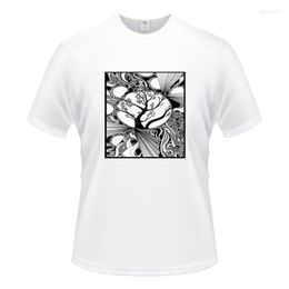 T-shirts pour hommes Anime Art Toile Impression Chemise en coton Hommes Classique Confortable T-shirt d'été à manches courtes Mode Fitness Basic Undershirt