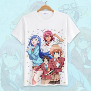 Mens t-shirts anime bokutachi wa benkyou ga dekinai chemise we apprend ne jamais apprends furuhashi fumino ogata rizu top tee kawaii harajuku tshirt décontracté