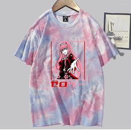 T-shirts pour hommes Anime Darling in the Franxx Zero Two Chemise unisexe à manches courtes Tops décontractés