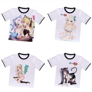Heren t-shirts Anime Haganai T-shirt Kashiwazaki Sena Mikazuki Yozora Wit Polyester Shirt Kawaii Zomer Actieve Tshirt Otaku Mannen Tees