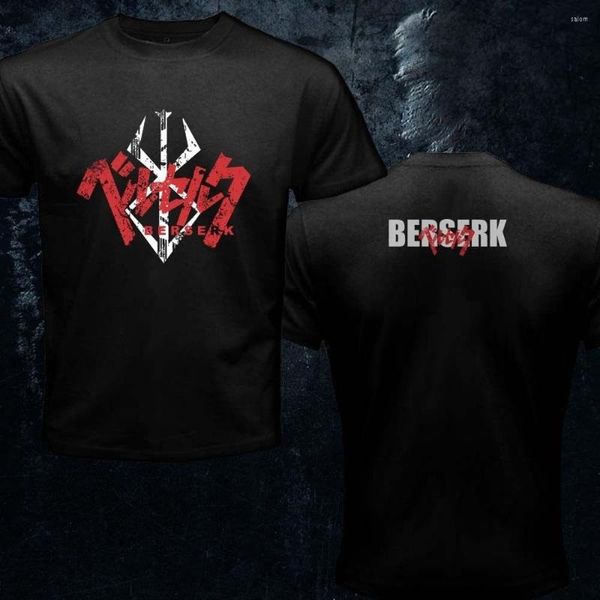 Camisetas para hombres Berserk Guts Manga Anime Scar Symbol Symbol Band of the Hawk Camiseta