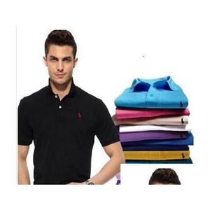 Heren T-shirts Brand 2021 Top Clogodile borduurhemd met korte mouwen Solid Men Homme Slim Clothing Camisas S Drop Delivery App Appare DHBPF