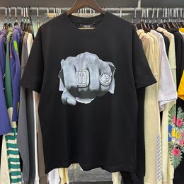 Heren T-shirts Brand Trapstar Haikyuu Fashion Play London Printed High Gram Heavy Double Cotton Anime Casual Short Shirt Shirt Men Dames T-Shirt Clothing T1EM