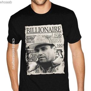 T-shirts pour hommes Billionaire de marque The Last Narco El Chapo Tees Tshirt Anime surdimension
