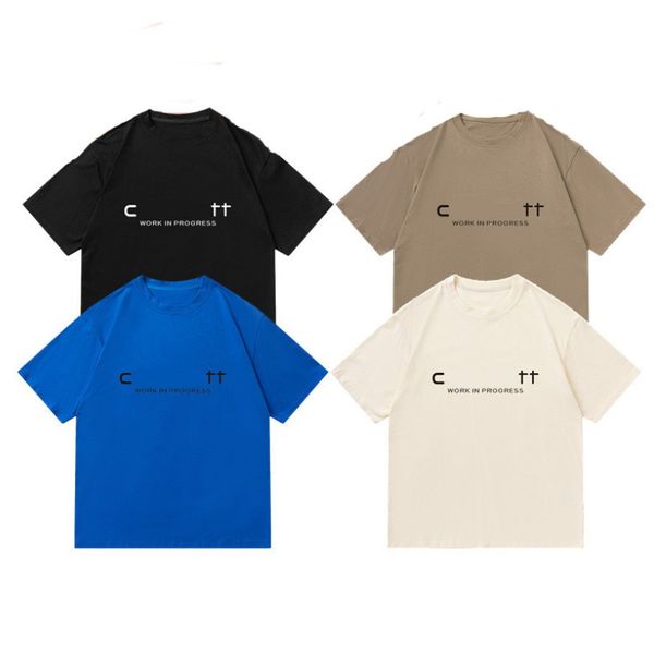 T-shirts pour hommes impression de lettres carhart T-shirt à manches courtes Hommes femme Casual Alphabet imprimé doodle T-shirts