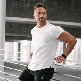 Camisetas para Hombre Casual para Hombre Camiseta de algodón de Manga Corta Color sólido Apretado Saludable Hermoso elástico Entrenamiento para Correr Secado rápido para Hombres