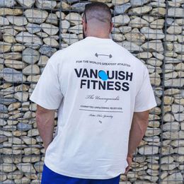 T-shirts pour hommes Vêtements Hommes Bodybuilding Gym Chemise de fond Été Nouveau T-shirt pour hommes Jogger Sports Fitness T-shirt surdimensionné Fashion2