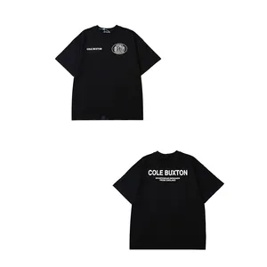 T-shirts masculins Cole Buxton Summer Spring lâche vert gris gris blanc noir t-shirt hommes femmes de haute qualité slogan classique t-shirt t-shirt avec tag 15