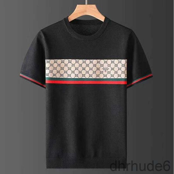 Camisetas para hombre Marca de diseñador de camiseta de lujo Suéter de punto suelto de gran tamaño Mangas cortas Hombres y mujeres Camisetas Camisetas JMLL