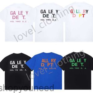Hommes T-shirts Designer Mode Manches courtes Galeries Cotons Tees Lettres Imprimer Depts High Street Luxurys Femmes Loisirs Unisexe Tops Taille XS-XL