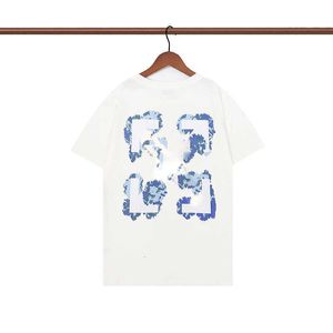 T-shirts pour hommes Designer Summer Loose Tees Offs Marques de mode Tops Man S Chemise décontractée Vêtements de luxe Street White Shorts Vêtements Polos