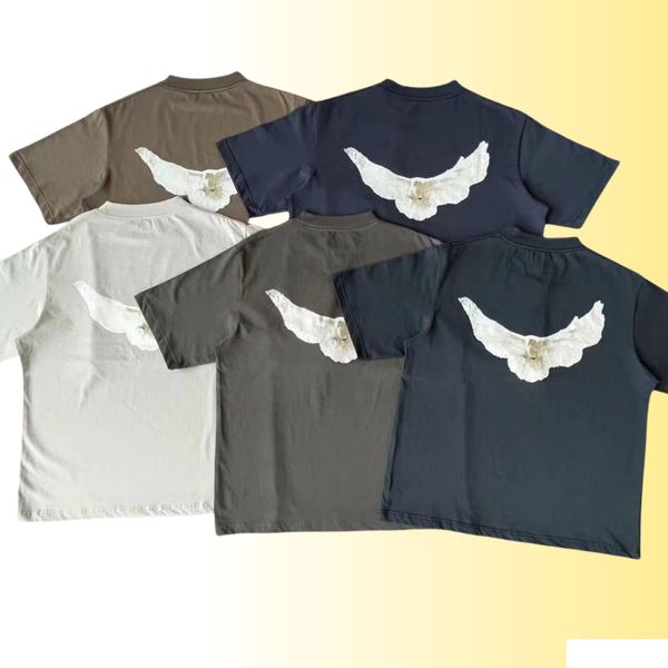 T-shirts pour hommes Tshirt Tshirt Design 260g Poids Coton Febric Femmes Uni Modèle en gros 2 pièces 5% sur l'application de livraison de goutte DHPQ4