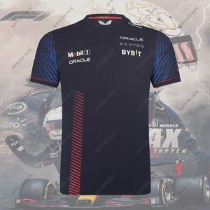 Heren T-shirts F1 Racing Rode Kleur Bulls Voor HONDA Formule 1 Team Nieuwe 2023 Motorsport Sport T-shirt Heren Auto Fans Sneldrogend Niet vervagen Jersey
