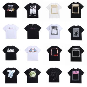 Heren t-shirts mode luxe offes kleding heren tee shirts vrouwen losse offs tees tops man casual street graffiti shirt sweatshirt t-shirts witte whiteshirts