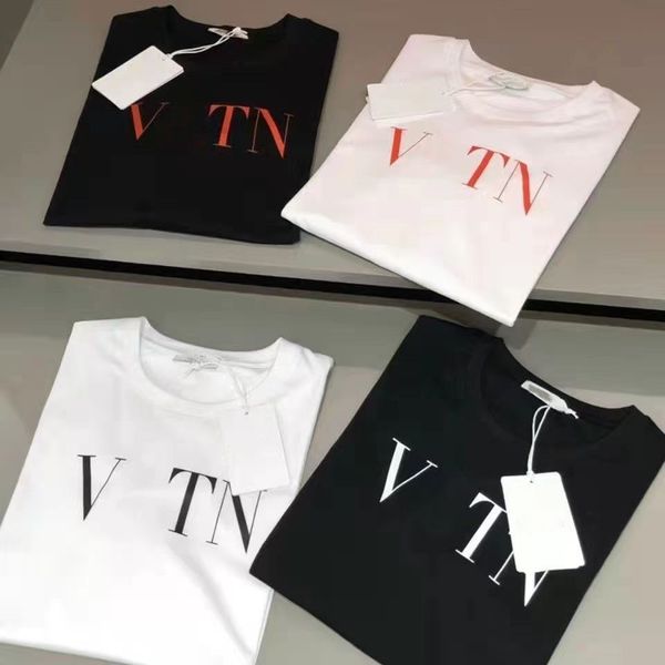 T-shirts pour hommes Fashion Mens White Snake T-shirt Famous Designer T-shirt Big V Hip Hop Hip Hop Femme Femmes Courte