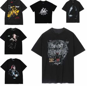T-shirts pour hommes Frog Drift 23SS Vintage Streetwear Oversize Rock Band Animal Graphic Tiger Character Print Summer Tee T-shirt Tops pour hommes L230216