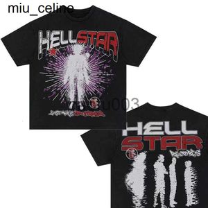 Camisetas para hombre Hellstar Camiseta de algodón Moda Negro Hombres Mujeres Ropa de diseñador Gráfico de dibujos animados Punk Rock Tops Verano Streetwear para mujer para hombre Camisetas