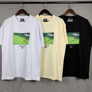 Heren T-shirts Hoge Kwaliteit Kith Fashion T-shirt Mannen 1 Voetbalveld Vrouwen t-shirt Oversize Vintage Shirts Collectie 2024 T230621