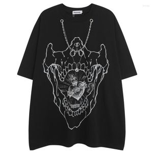 T-shirts Hip Hop Harajuku Collier Collier T-shirts Vêtements Tshirts Shirt Surdimension