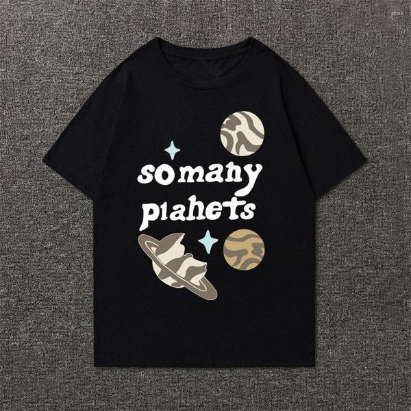 T-shirts pour hommes Hip Hop Streetwear Harajuku Shirt Unisexe Broken Planet Market To de nombreux planètes Tshirt 2023 hommes Coton d'été