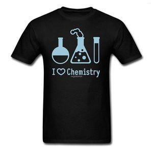 T-shirts pour hommes I Love Chemistry Slogan S T-shirt Men Shirt Fashion Tee Cool Tees Tops