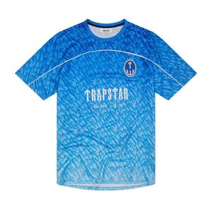 Heren T-shirts Limited Nieuwe Trapstar Londen T-shirt Korte Mouw Unisex Blauw Shirt voor Mannen Mode Harajuku Tee Tops Mannelijke t-shirts Y2k G230307