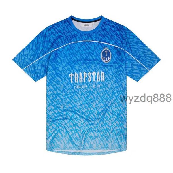 T-shirts pour hommes Limited New Trapstar London T-shirt à manches courtes unisexe chemise bleue pour hommes mode Harajuku Tee hommes t-shirts Y2k G230307 086R