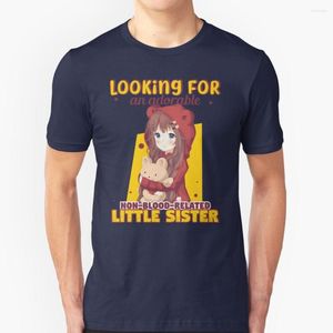 Heren t-shirts Op zoek naar een schattige zus Hiphop T-shirt Katoenen T-shirts Mannen Tee Tops Lichte romans Anime Little